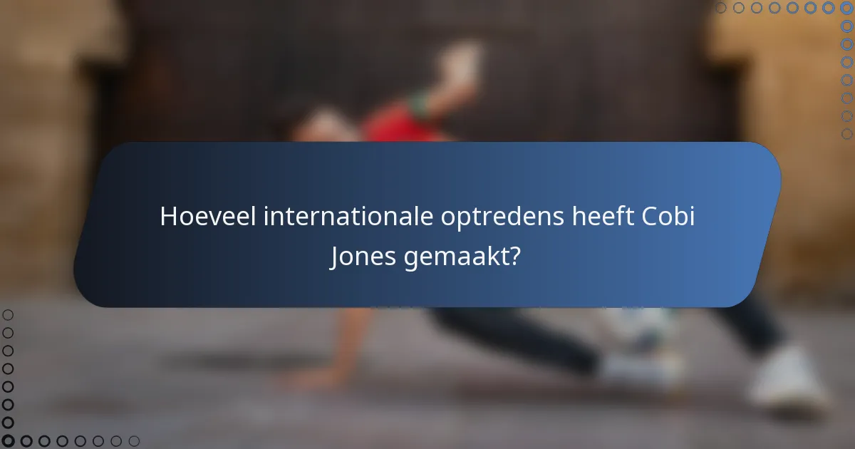 Hoeveel internationale optredens heeft Cobi Jones gemaakt?