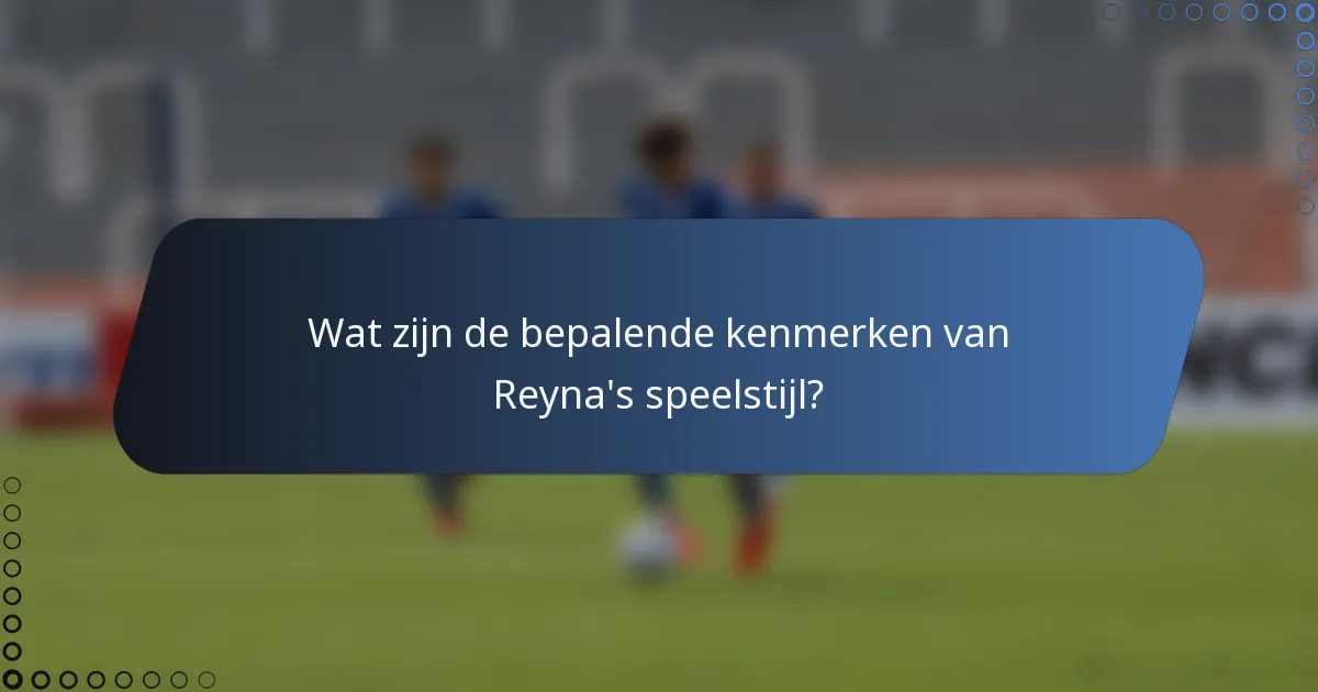 Wat zijn de bepalende kenmerken van Reyna's speelstijl?